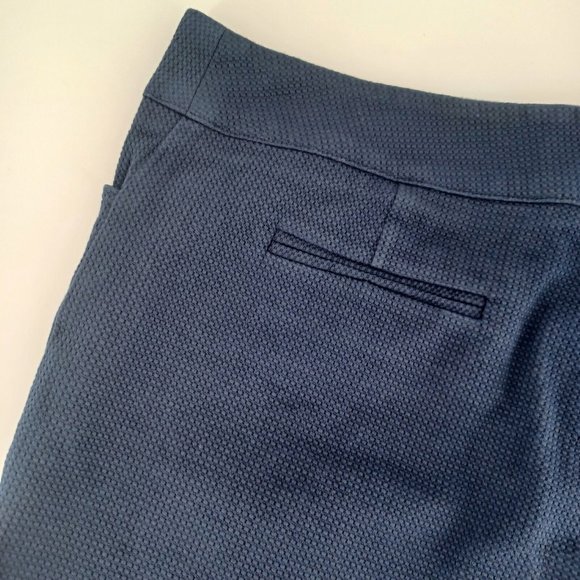 SKIRTIN AROUND 8 Stretch Navy Golf Shorts Big Button Pockets Casual Flat Front - Picture 8 of 13